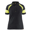 Blaklader BLAKLADER 35291050 Women's Polo Shirt with Hi vis Hi Vis Reflective Short Sleeve Work Polo WOMEN - 60% Cotton - 352910509933