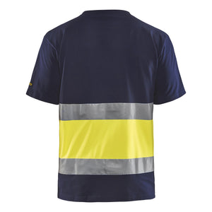 Blaklader BLAKLADER 33871030 Hi Vis T shirt Hi Vis Reflective Short Sleeve Work T-Shirt MEN - 100% Cotton - 338710308833_CB