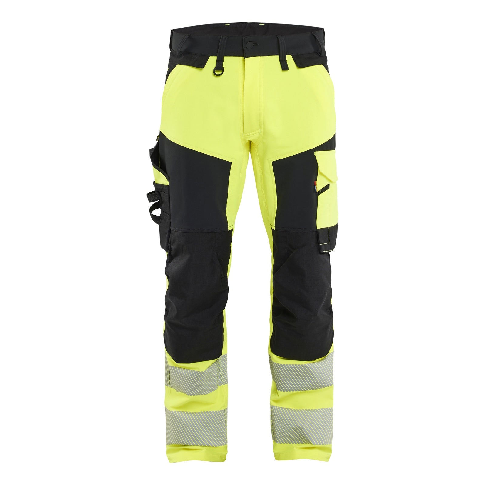 Blaklader BLAKLADER 11241648 Hi Vis Trousers 4 Way Stretch Hi Vis Reflective Work Trousers Men - double weave - 112416483399