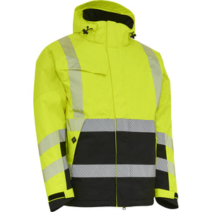 ELKA Rainwear - Visible Xtreme Stretch Winter Jacket - Fluorescent Yellow/Black
