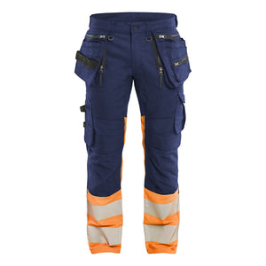 Blaklader BLAKLADER 11301149 | Hi vis Trousers Stretch Hi Vis Reflective Work Trousers Men - Cordura Denim - 113011498953