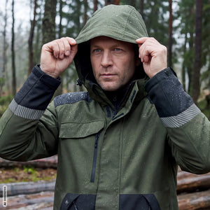 ELKA Rainwear - Working Xtreme Recycled Heavy Duty Jacket - Olive/Black