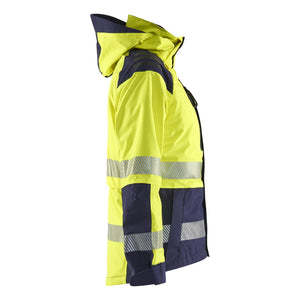 Blaklader BLAKLADER 44361987 Women’s Hi Vis Shell Jacket Hi Vis Reflective Shell Work Jacket WOMEN - Waterproof - 443619873389_CR