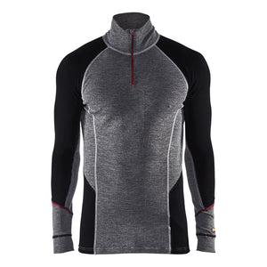 Blaklader 46991736 Underwear zip neck top XWARM, 100% Merino - 469917369699