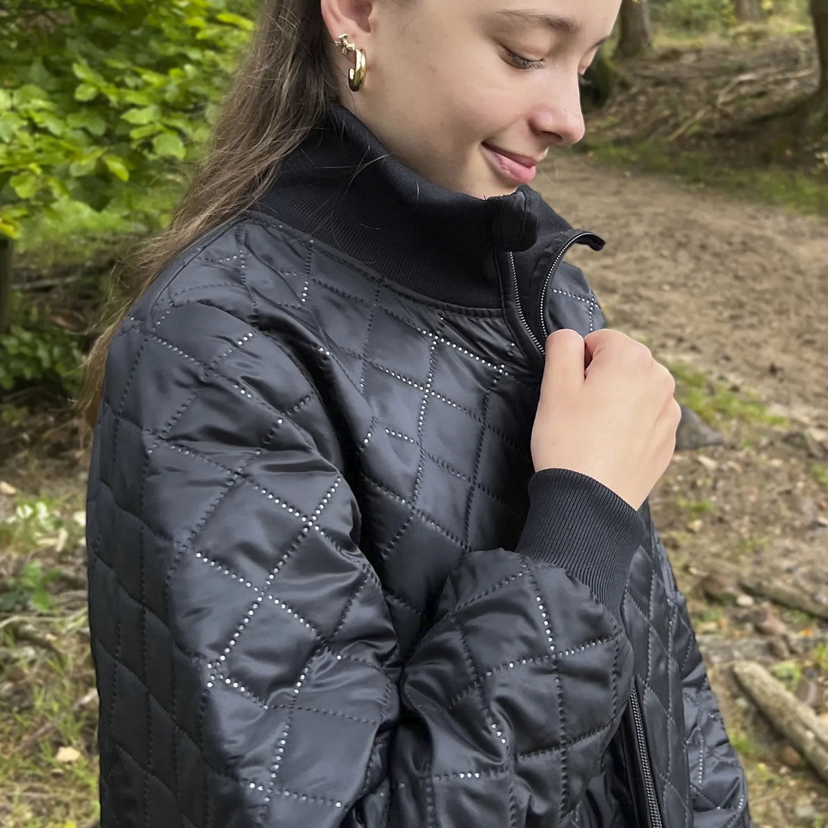 ELKA Rainwear - Long thermal jacket woman - Black