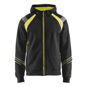 Blaklader BLAKLADER 34331158 Hoodie with Full Zip Hi Vis Reflective Hoodie Work Sweatshirt MEN - 100% Cotton - 343311589933