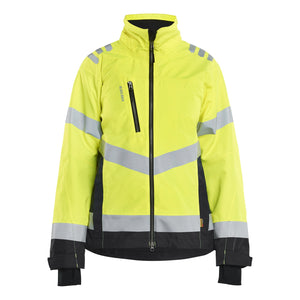 Blaklader BLAKLADER 47611977 Women's Hi Vis Shell Jacket Hi Vis Reflective Shell Work Jacket WOMEN - Waterproof - 476119773399