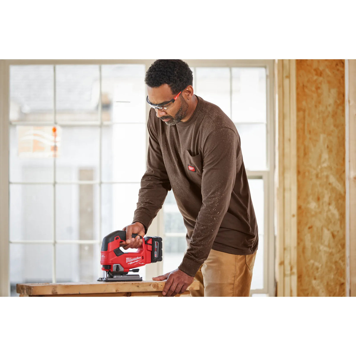 Milwaukee Long Sleeve Work T-Shirt WT LS - Brown