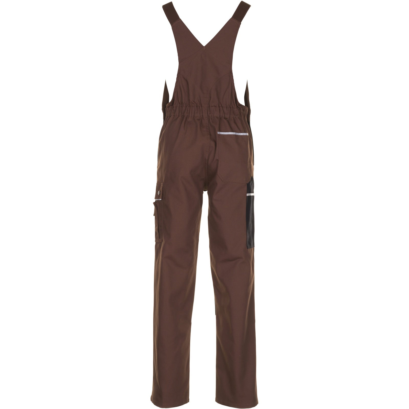 Planam Canvas 320 Dungarees brown/black - Model view 2