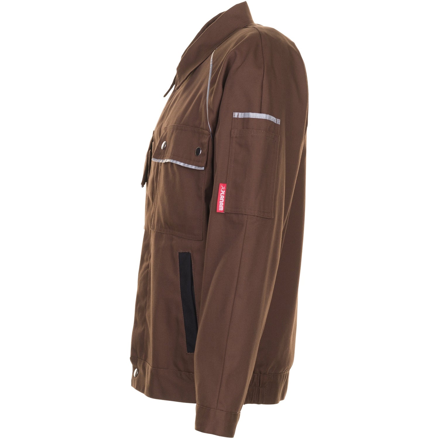 Planam Canvas 320 Waisted Jacket brown/black - Model view 4
