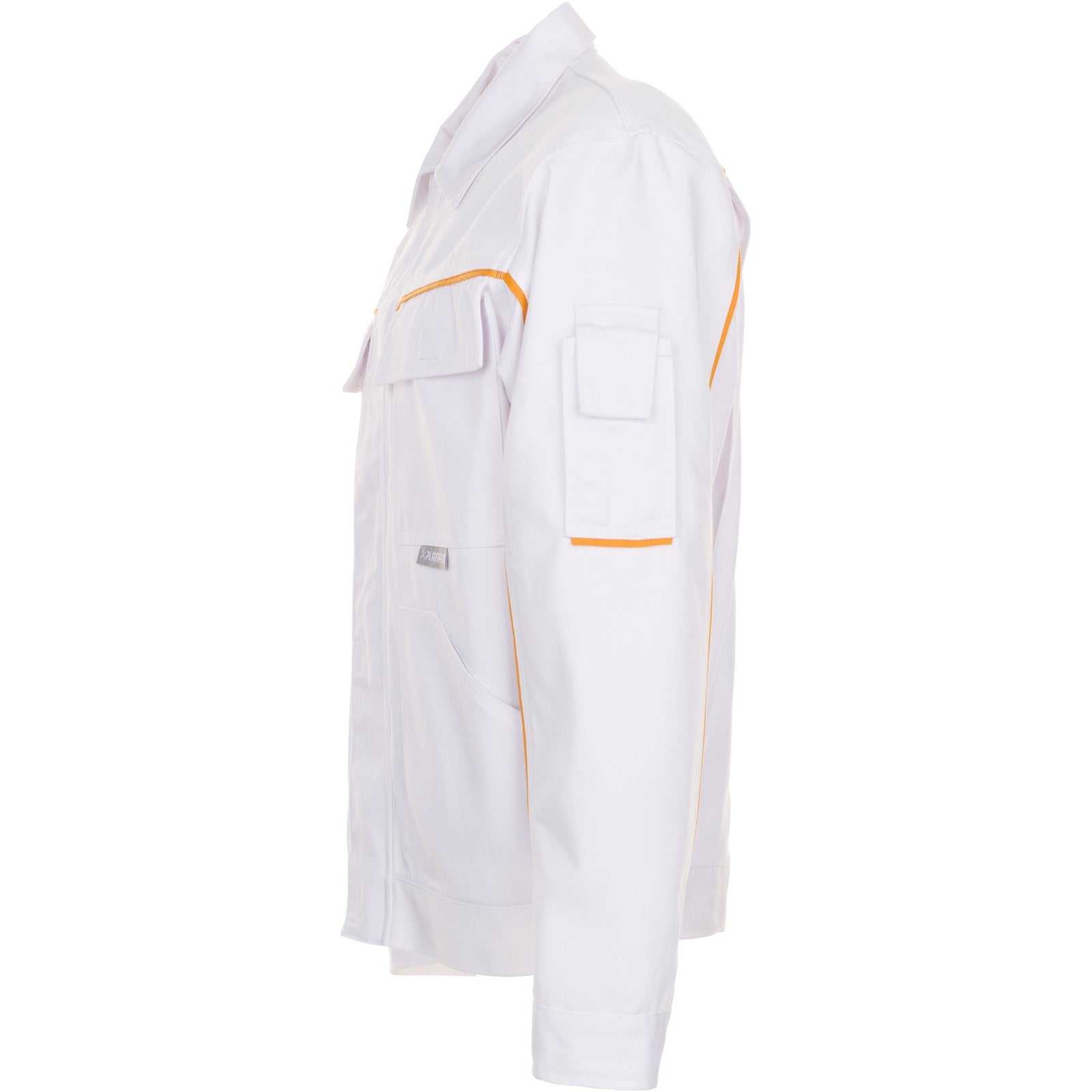 Planam Highline Waisted Jacket pure white/pure white/yellow - Model view 4
