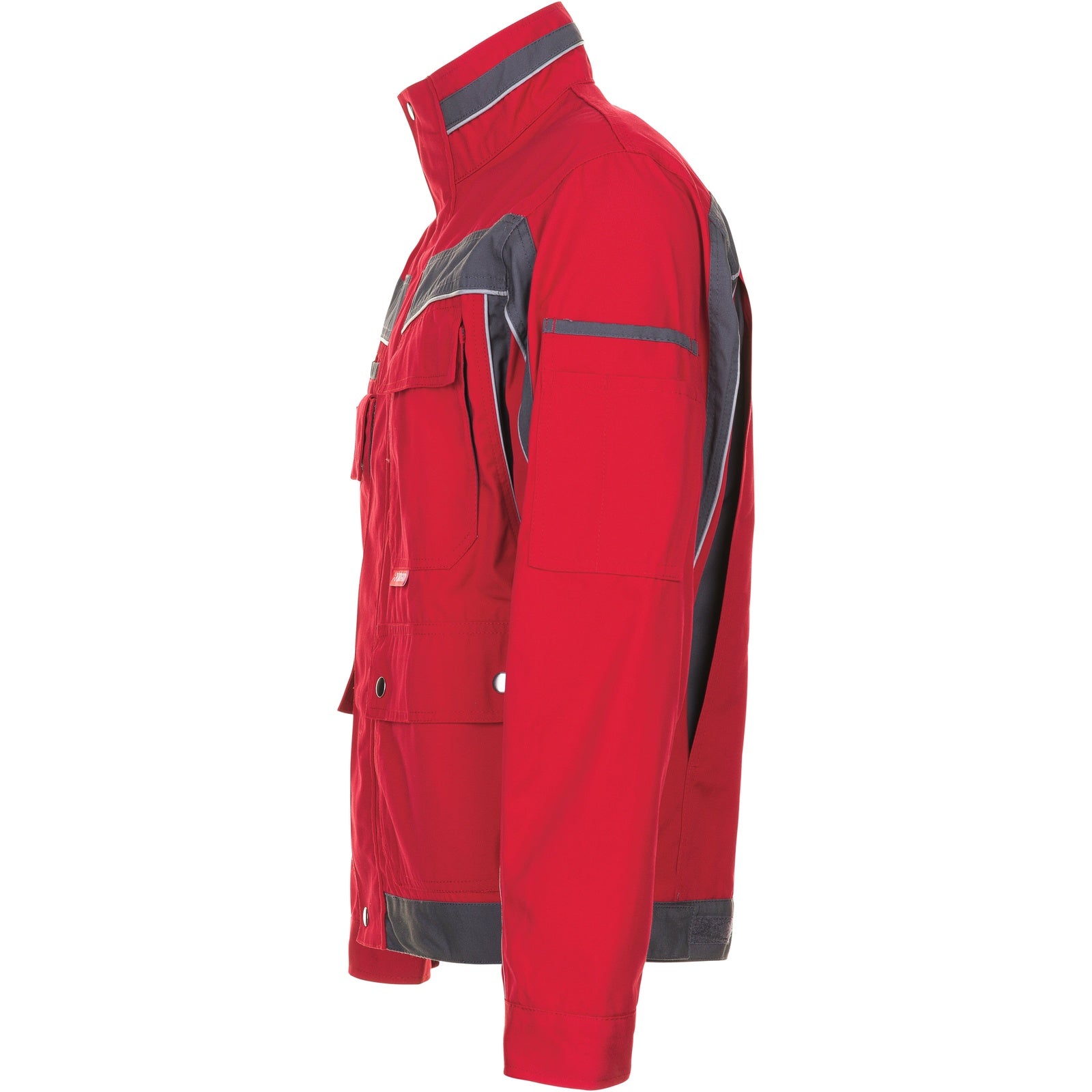 Planam Plaline Waisted Jacket red/slate - Model view 4
