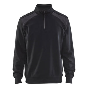 Blaklader BLAKLADER 33531158 Half Zip 2 Tone Sweatshirt Work Sweatshirt MEN - 100% Cotton - 335311589998