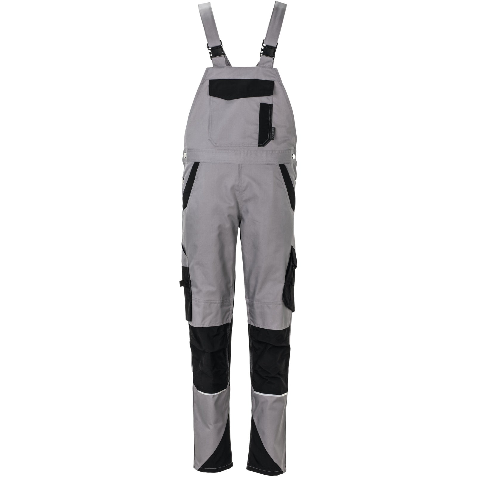 Planam Norit Women's dungarees zinc/black - Model view 1
