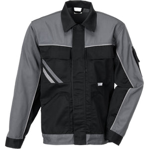 Planam Highline Waisted Jacket black/slate/zinc - Model view 1