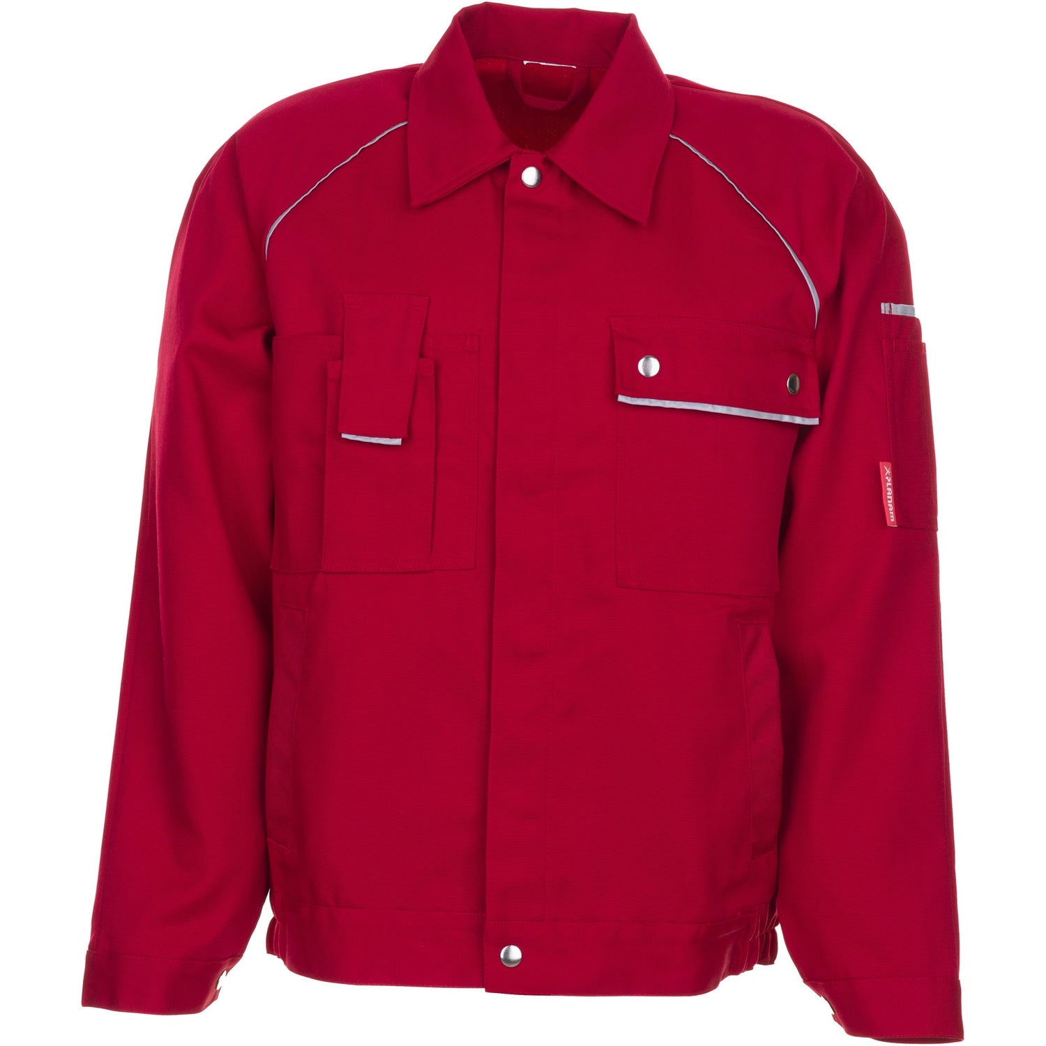 Planam Canvas 320 Waisted Jacket red/red - Model view 1