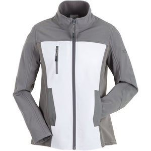 Planam Norit Women's Hybrid jacket white/zinc - Model view 1