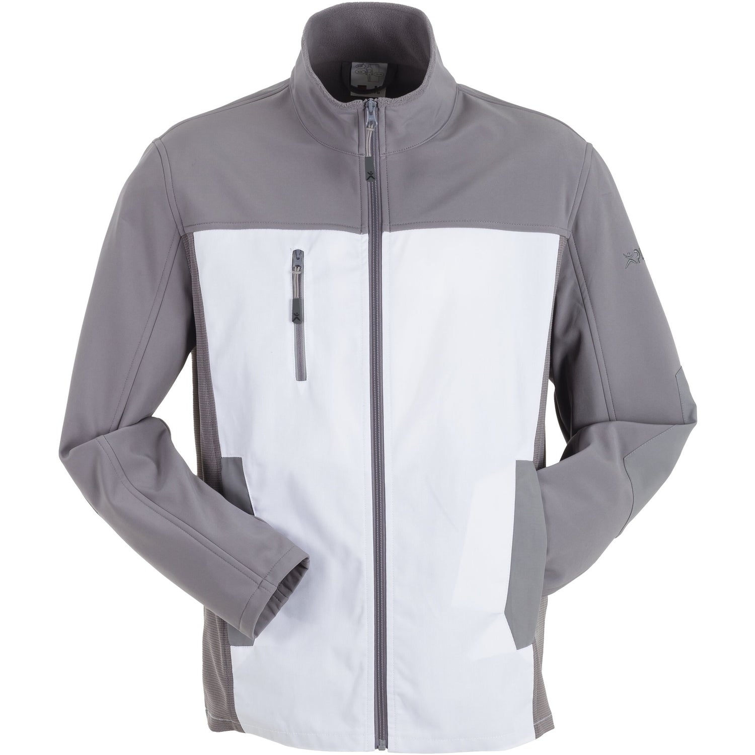 Planam Norit Men's Hybrid jacket white/zinc - Model view 1
