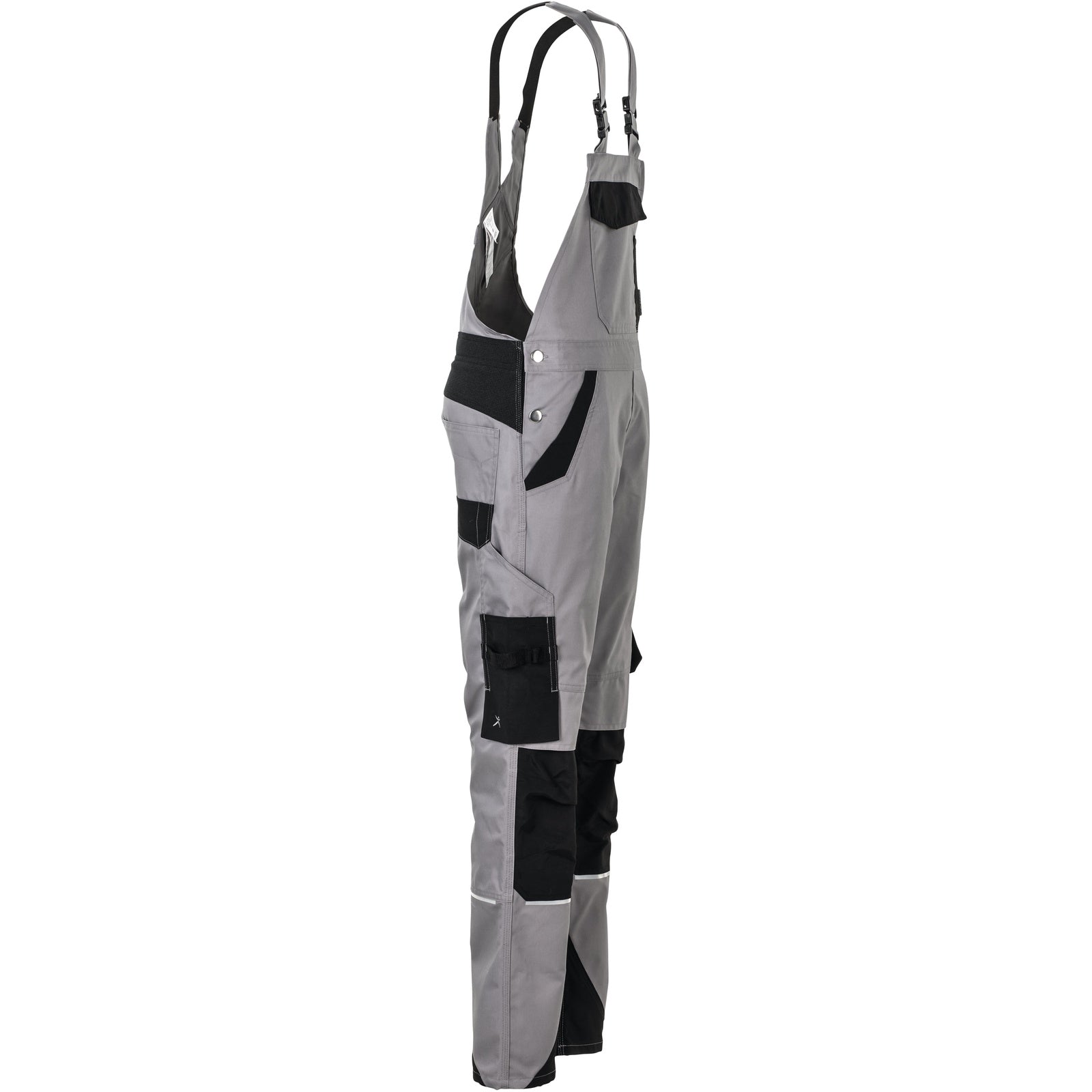 Planam Norit Women's dungarees zinc/black - Model view 3