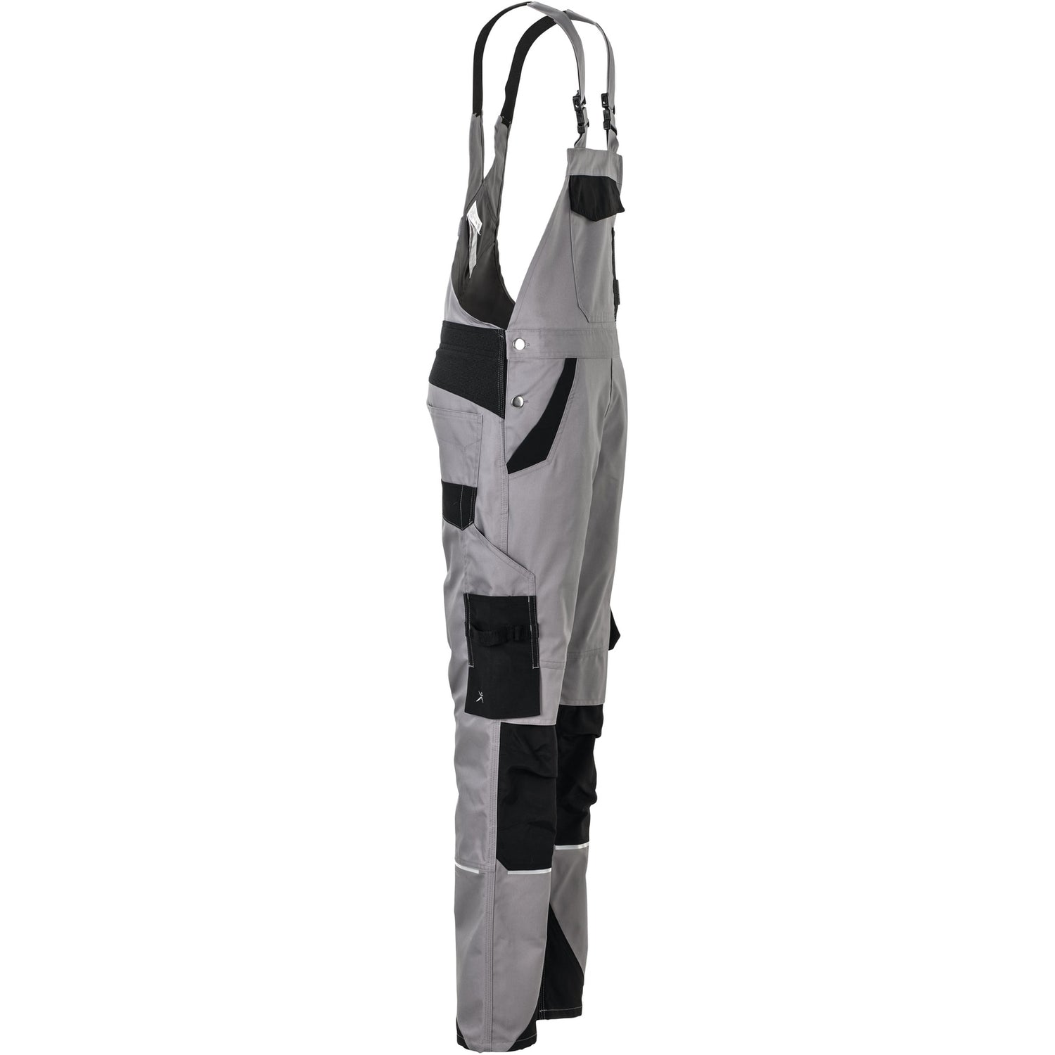 Planam Norit Women's dungarees zinc/black - Model view 3