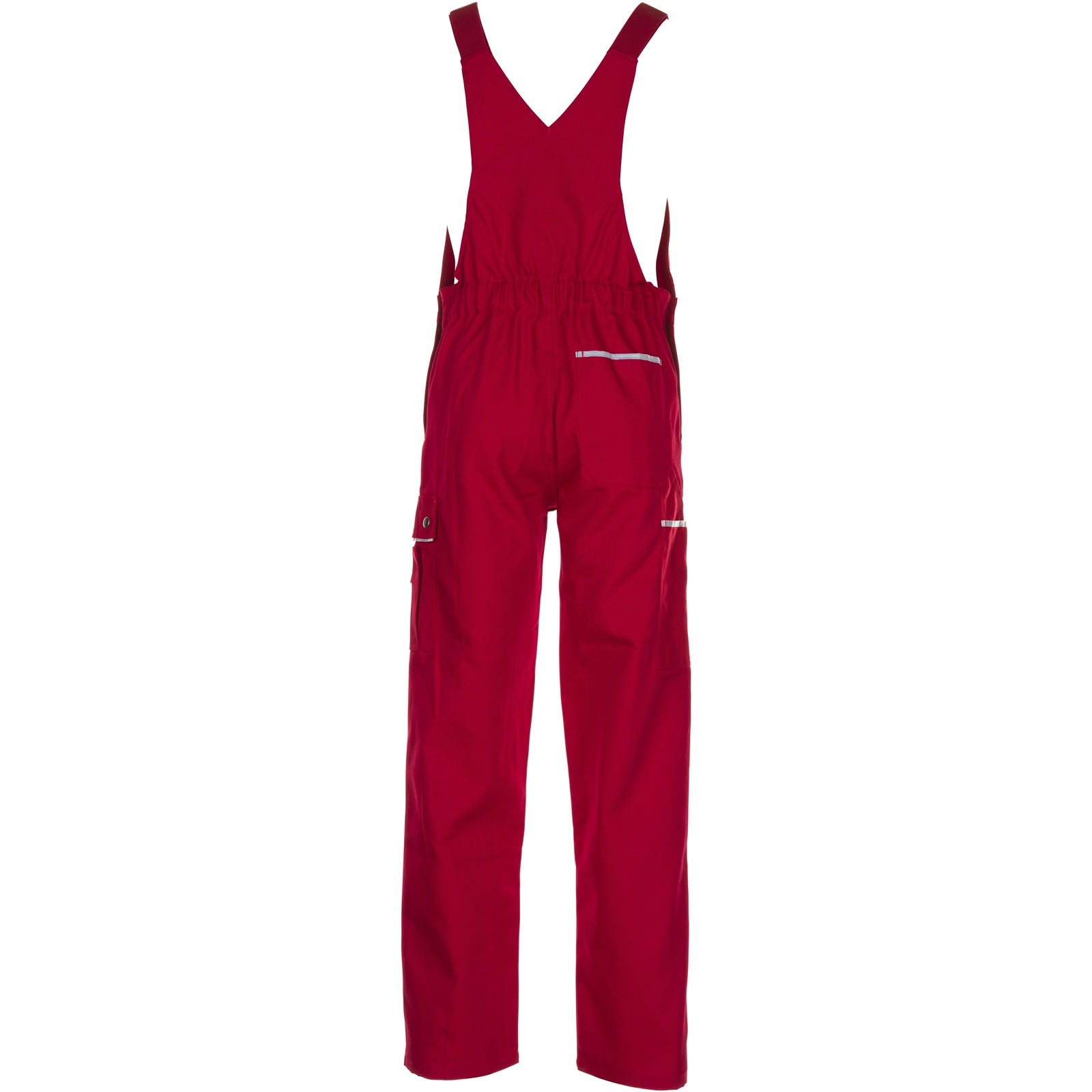 Planam Canvas 320 Dungarees red/red - Model view 2