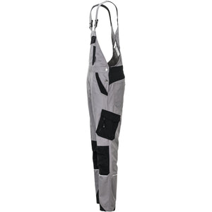 Planam Norit Women's dungarees zinc/black - Model view 4