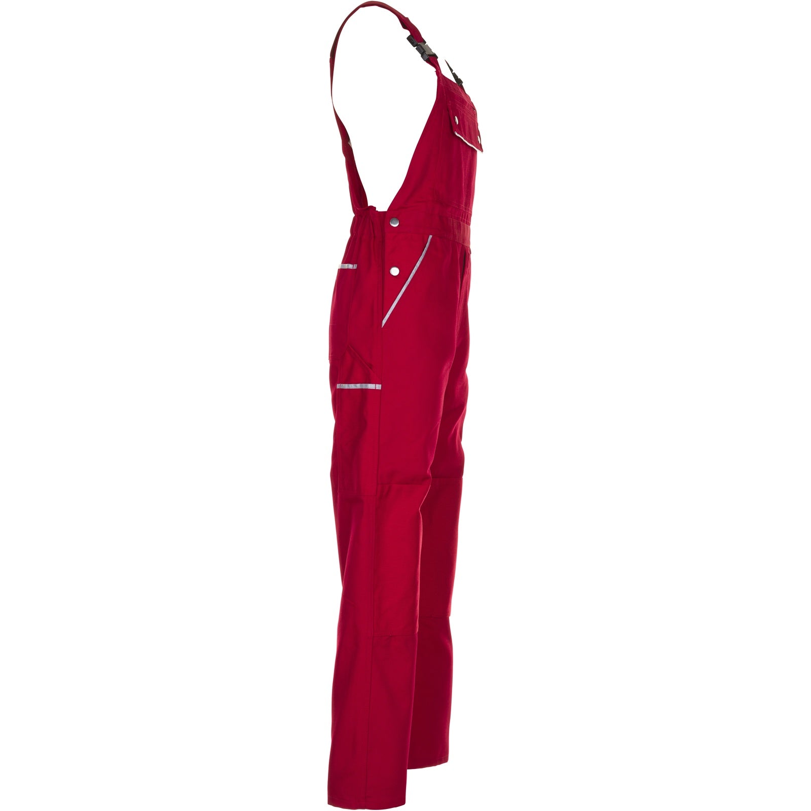 Planam Canvas 320 Dungarees red/red - Model view 3