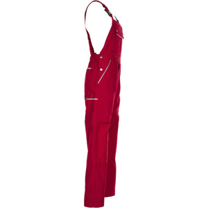Planam Canvas 320 Dungarees red/red - Model view 3