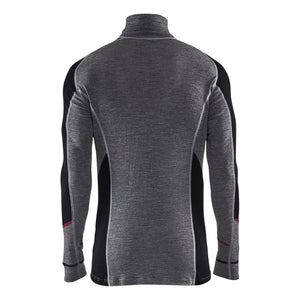 Blaklader 46991736 Underwear zip neck top XWARM, 100% Merino - 469917369699_2