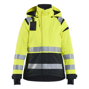 Blaklader BLAKLADER 49041987 Women's Hi Vis Shell Jacket Hi Vis Reflective Shell Work Jacket WOMEN - Waterproof - 490419873399