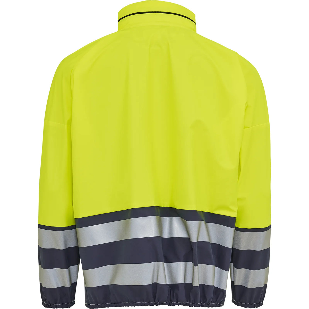 ELKA Rainwear - PU visible rain jacket with reflective tape - Fluorescent Yellow/Navy