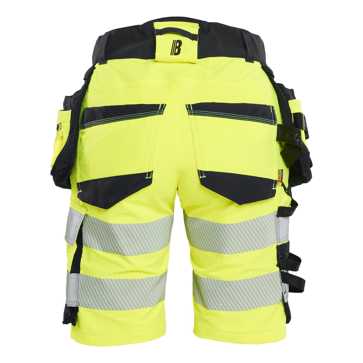 Blaklader BLAKLADER 70201648 | Women's Hi Vis shorts 4 way stretch Hi Vis Reflective Work Shorts Women - Double Weave - 702016483399_2