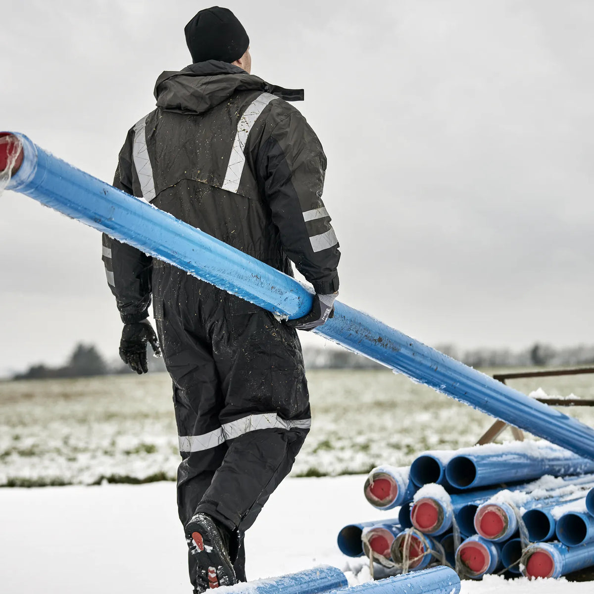 ELKA Rainwear - Working Xtreme Winter Thermal Coverall - Grey/Black