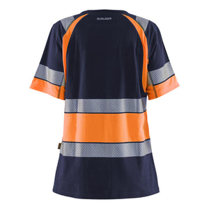 Blaklader BLAKLADER 34101030 Women’s Hi Vis T Shirt Hi Vis Reflective Short Sleeve Work T-Shirt WOMEN - 100% Cotton - 341010308853_2