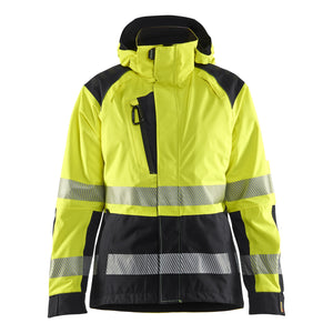 Blaklader BLAKLADER 44361987 Women’s Hi Vis Shell Jacket Hi Vis Reflective Shell Work Jacket WOMEN - Waterproof - 443619873399