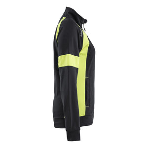 Blaklader BLAKLADER 35681158 Hi Vis Reflective Full-zip Work Sweatshirt WOMEN - 100% Cotton - 356811589933_CR