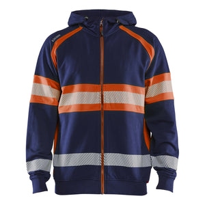 Blaklader BLAKLADER 35521158 Hi Vis Hoodie Hi Vis Reflective Hoodie Work Sweatshirt MEN - 100% Cotton - 355211588953