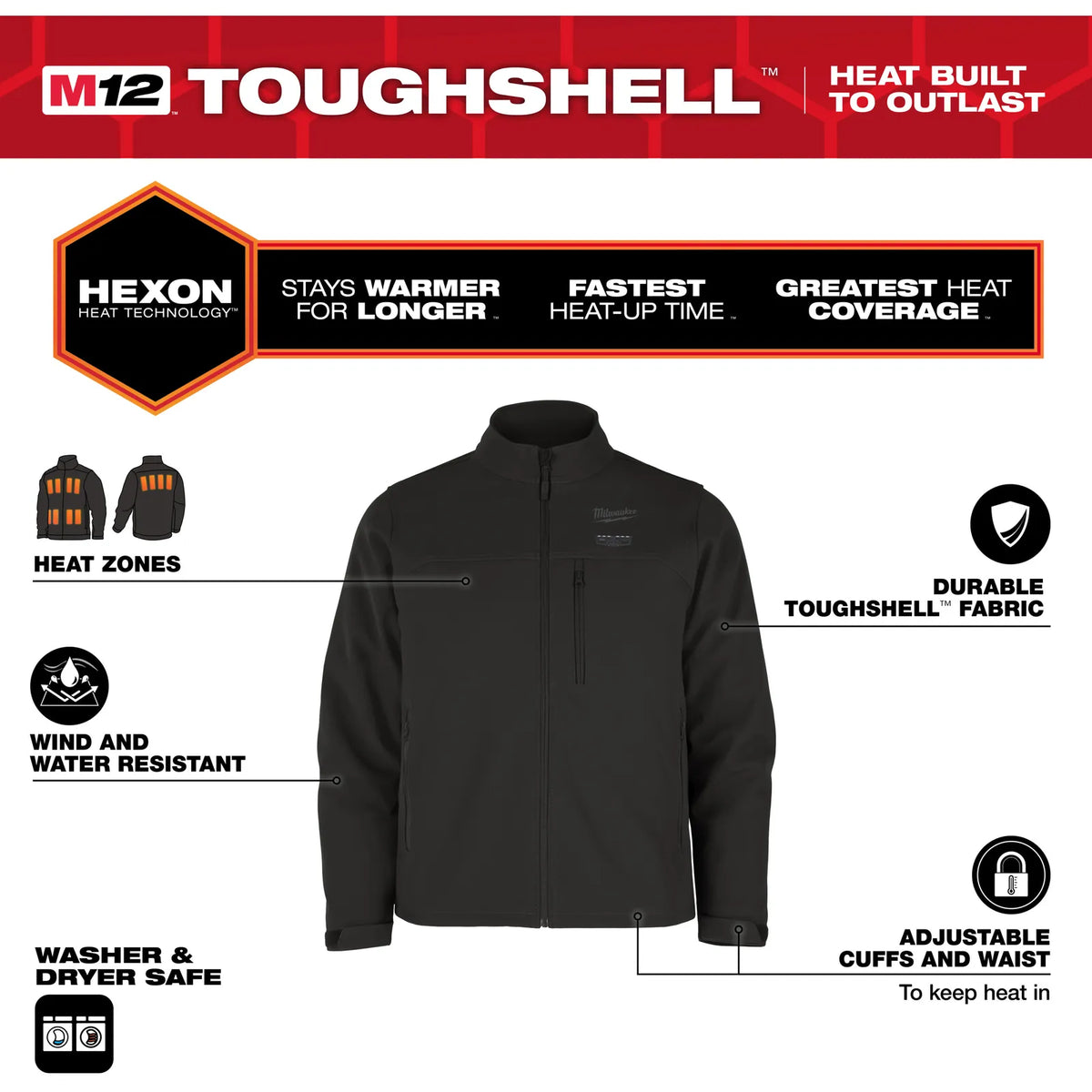 Milwaukee M12™ Heated Jackets M12 HJ6 - Black