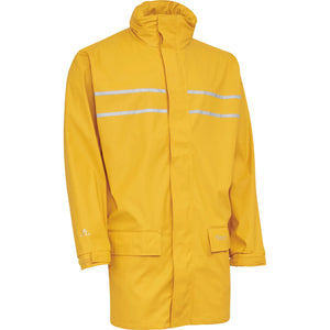 ELKA Rainwear - Dry Zone D-Lux PU Rain Jacket with extra length - Yellow