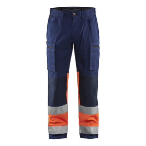 Blaklader BLAKLADER 15511811 | Hi Vis Trousers with Stretch Hi Vis Reflective Work Trousers Men - 65% Polyester - 155118118953
