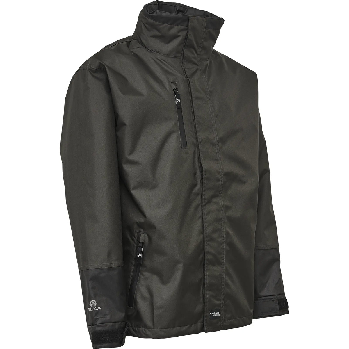 ELKA Rainwear - Working Xtreme rain jacket with a 2-way zipper - Grey/Black