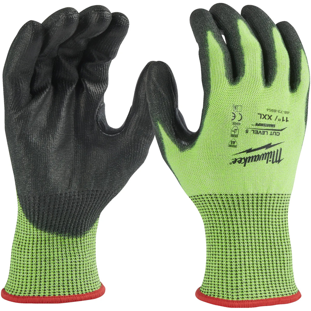Milwaukee High-Visibility Cut Level E Gloves