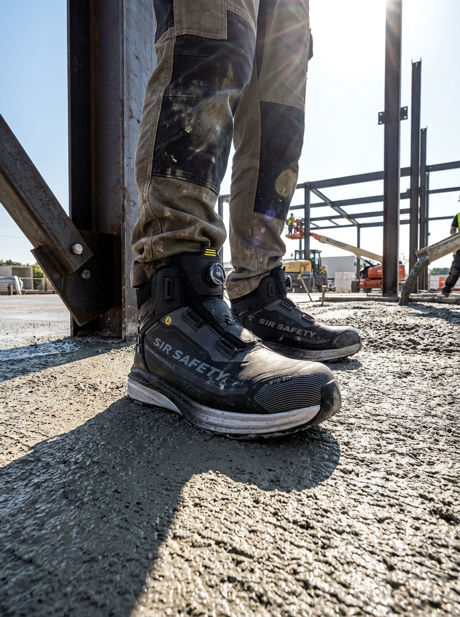 SIR SAFETY FESTIVAL Safety Boots S7S MEN Work Shoe - Nano Fiberglass Toe & NWT Midsole - MB3232Z9 - MB3232Z9_IN-USE_2