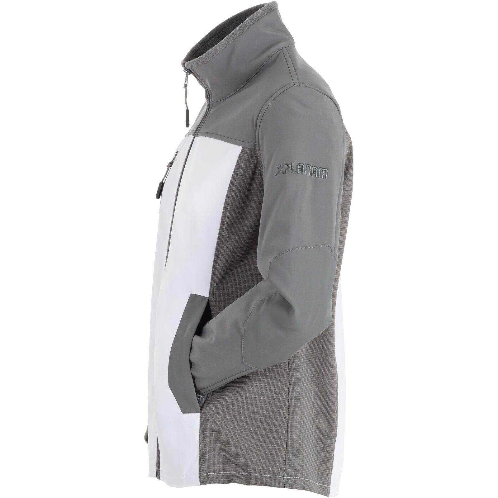 Planam Norit Women's Hybrid jacket white/zinc - Model view 4