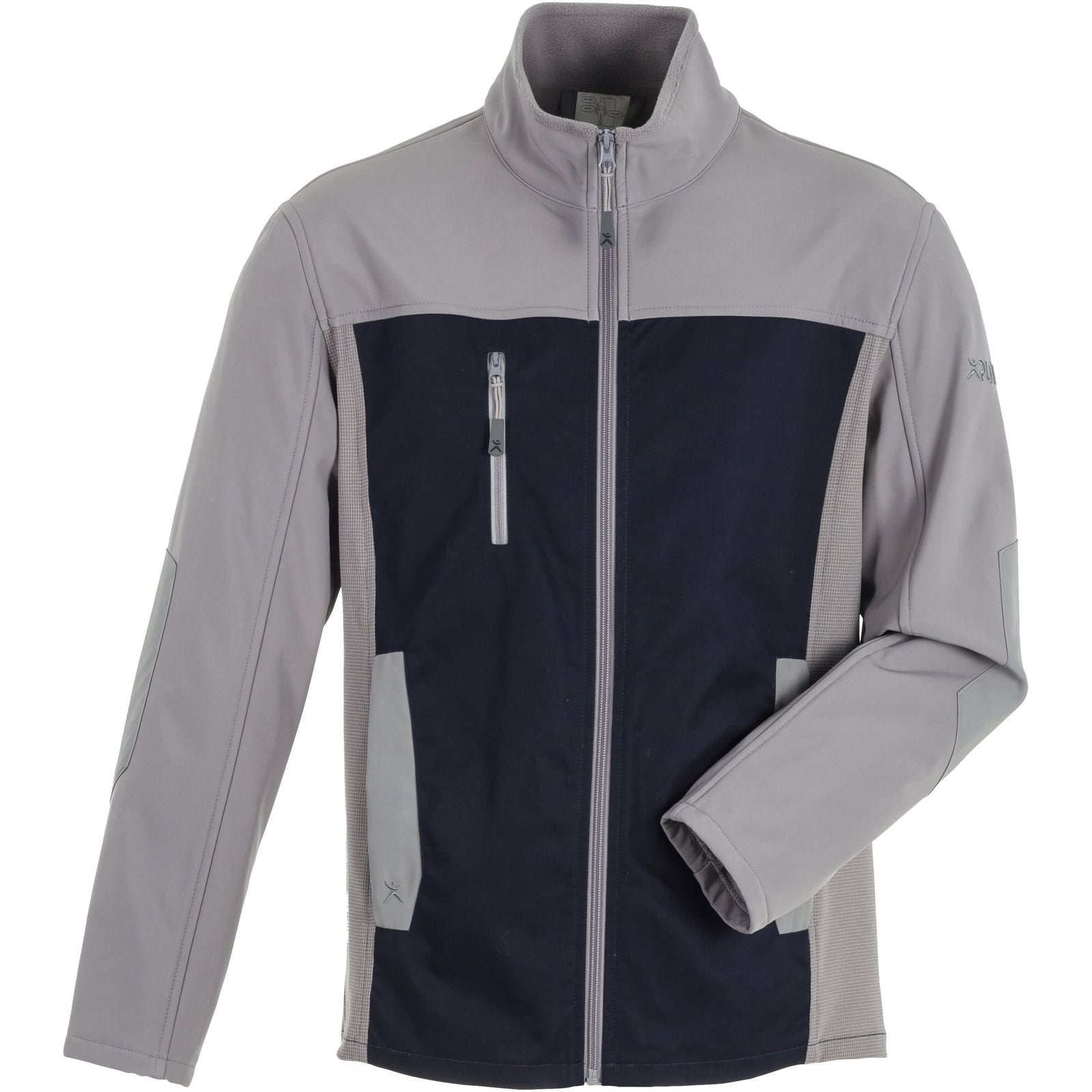 Planam Norit Men's Hybrid jacket blackblue/zinc - Model view 1