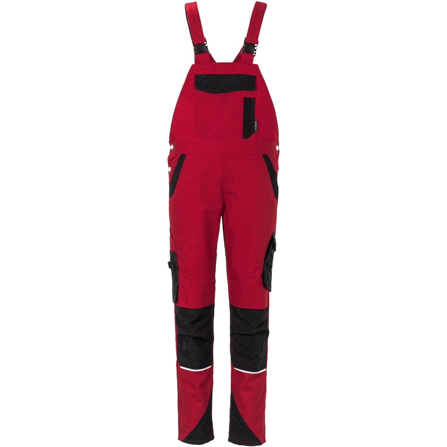 Planam Norit Women's dungarees red/black - Model view 1