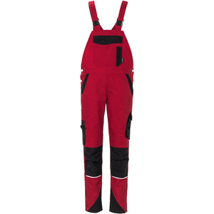 Planam Norit Women's dungarees red/black - Model view 1