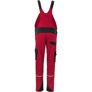 Planam Norit Women's dungarees red/black - Model view 2