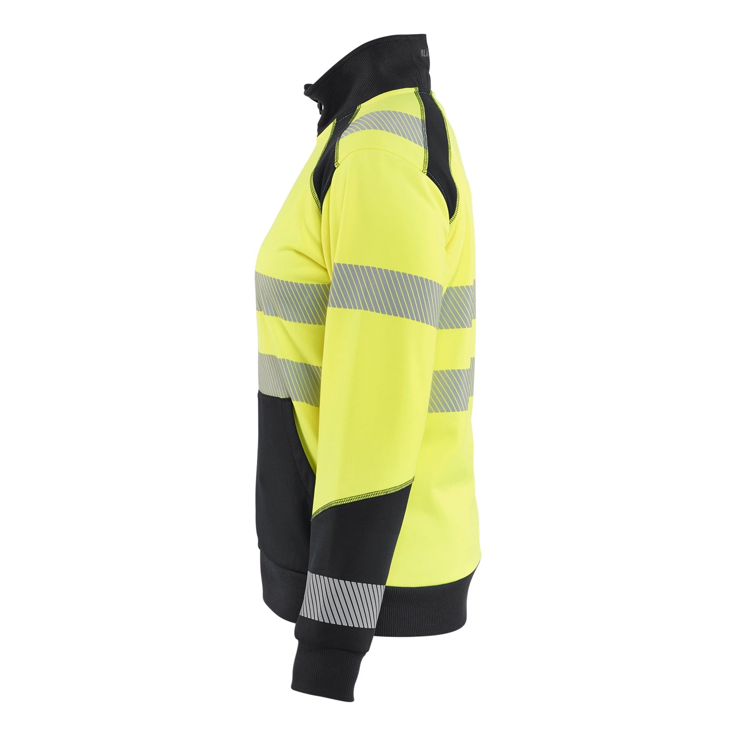Blaklader BLAKLADER 35082528 Hi Vis Reflective Half-zip Work Sweatshirt WOMEN - Brushed Inside - 350825283399_CL