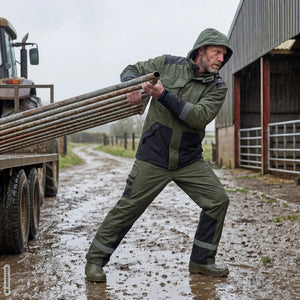 ELKA Rainwear - Working Xtreme Recycled Heavy Duty Jacket - Olive/Black